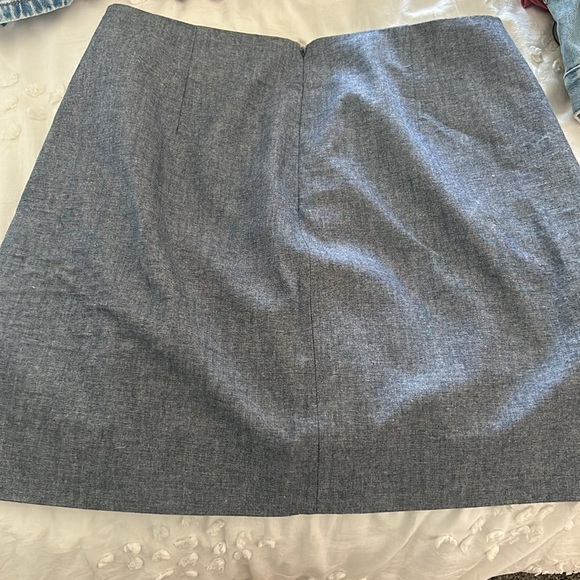 J. Crew Blue Scalloped Skirt - Picture 2 of 3